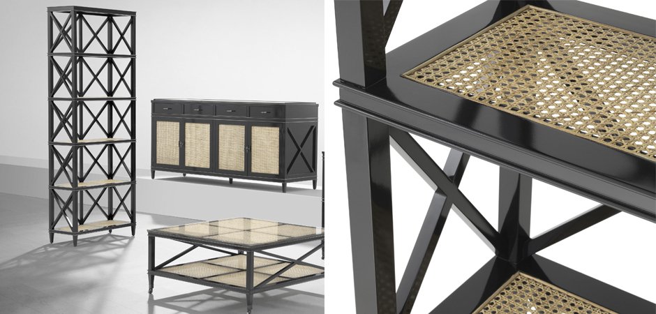 Стеллаж Eichholtz Cabinet Bahamas Стеллаж Eichholtz Cabinet Bahamas - Loft-Concept в Кирове