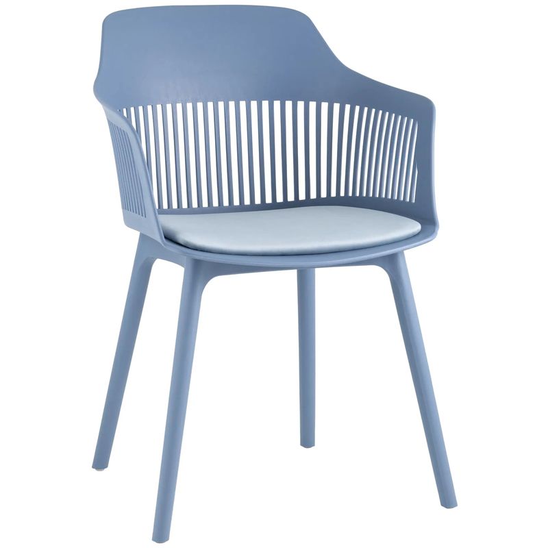 Стул Crocus Chair Голубой цвет Велюровая подушка Голубой в Кирове | Loft Concept 