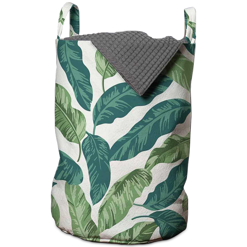 Корзина Leaf Fall Basket Зеленый Белый Корзина Leaf Fall Basket Зеленый Белый в Кирове | Loft Concept