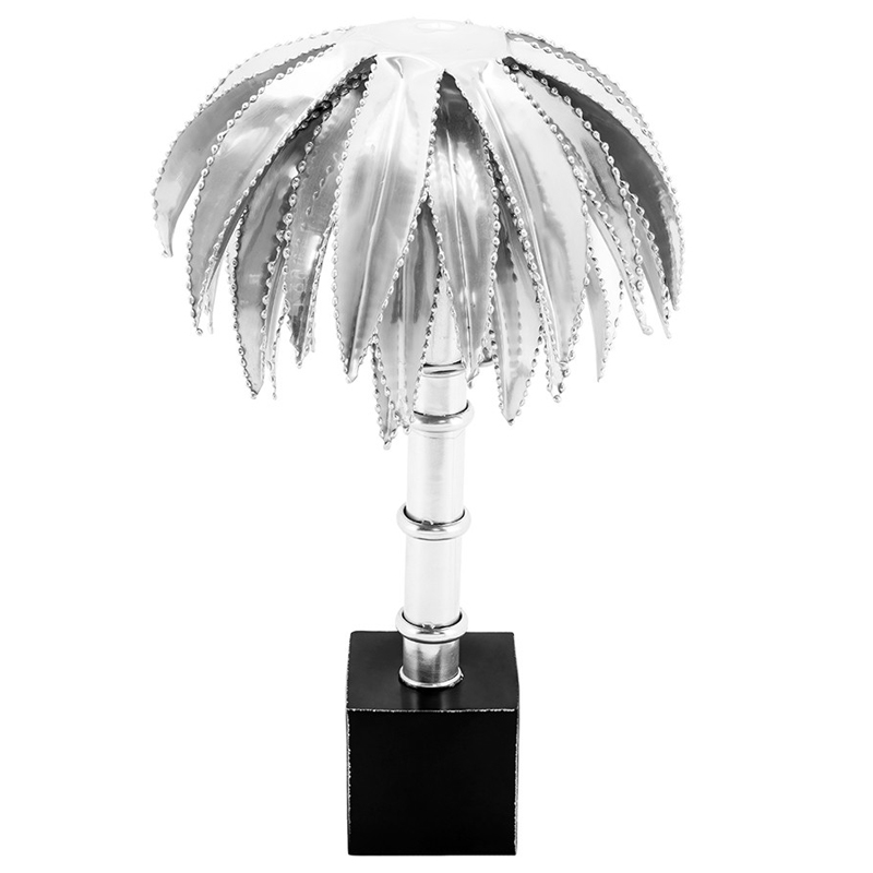 Настольная лампа TABLE LAMP PALMERY silver 30 Серебряный Черный в Кирове | Loft Concept 