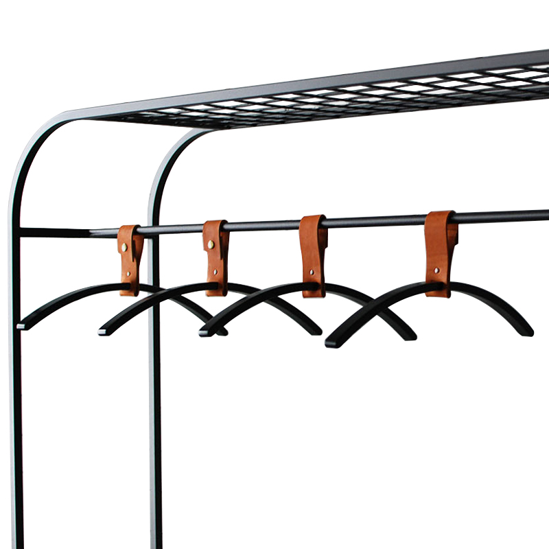 Плечики для одежды Amos Black Clothes Hanger Черный Коричневый в Кирове | Loft Concept 