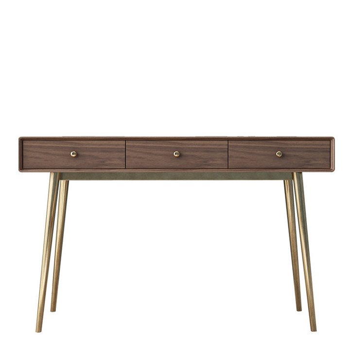 Консоль Walnut console Орех Глянцевое золото в Кирове | Loft Concept 