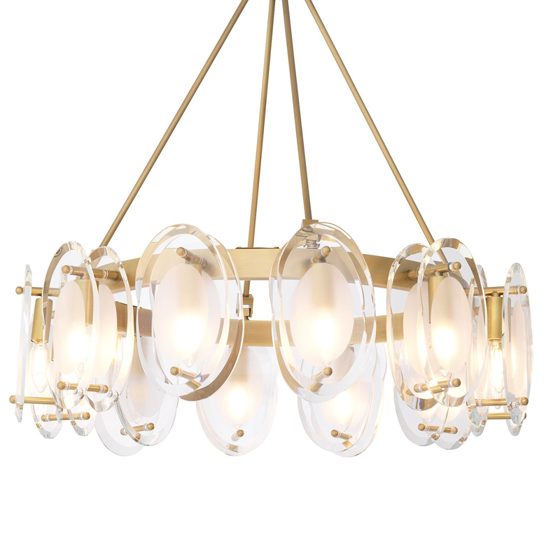 Люстра Eichholtz Chandelier Sublime Латунь Античная полированная Прозрачный Люстра Eichholtz Chandelier Sublime Латунь Античная полированная Прозрачный в Кирове | Loft Concept