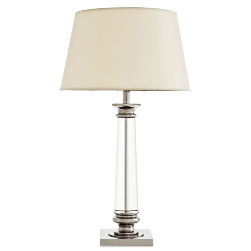 Настольная лампа Eichholtz Table Lamp Dylan Прозрачный Кремовый Никель Настольная лампа Eichholtz Table Lamp Dylan Прозрачный Кремовый Никель в Кирове | Loft Concept