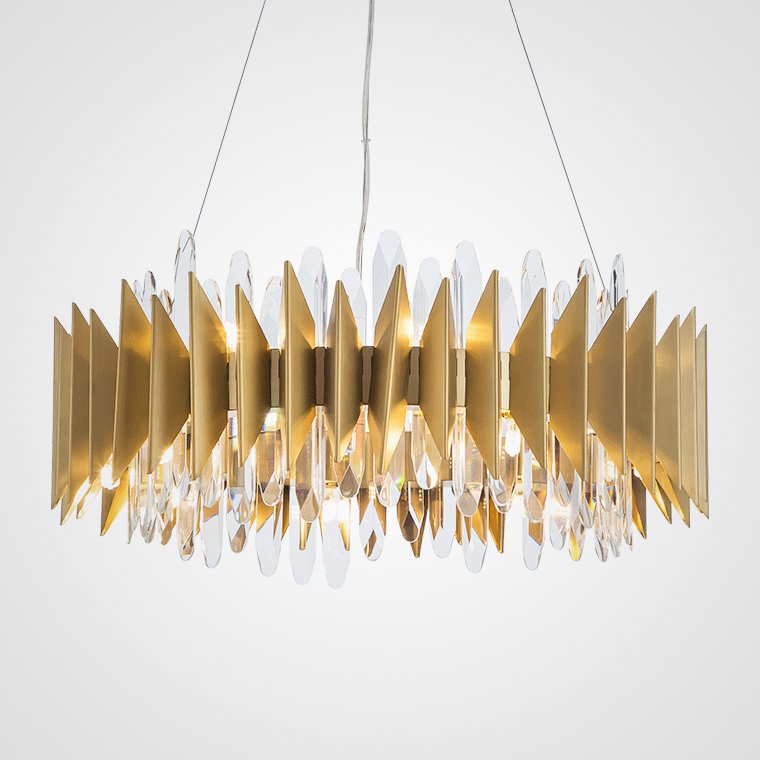 Подвесной светильник KEBO KING CHANDELIER Ring Латунь в Кирове | Loft Concept 