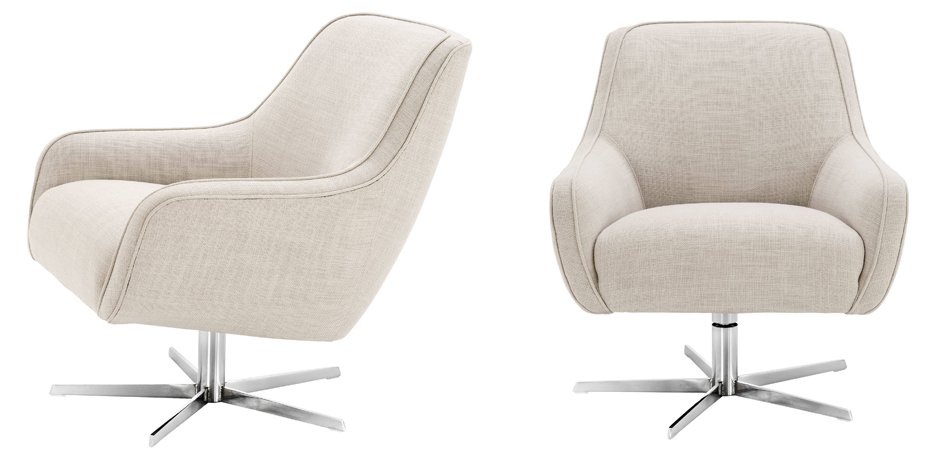Кресло Eichholtz Swivel Chair Serena Natural Кресло Eichholtz Swivel Chair Serena Natural - Loft-Concept в Кирове