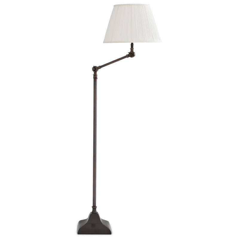 Торшер Eichholtz Floor Lamp Medea Темная бронза Белый Торшер Eichholtz Floor Lamp Medea Темная бронза Белый в Кирове | Loft Concept