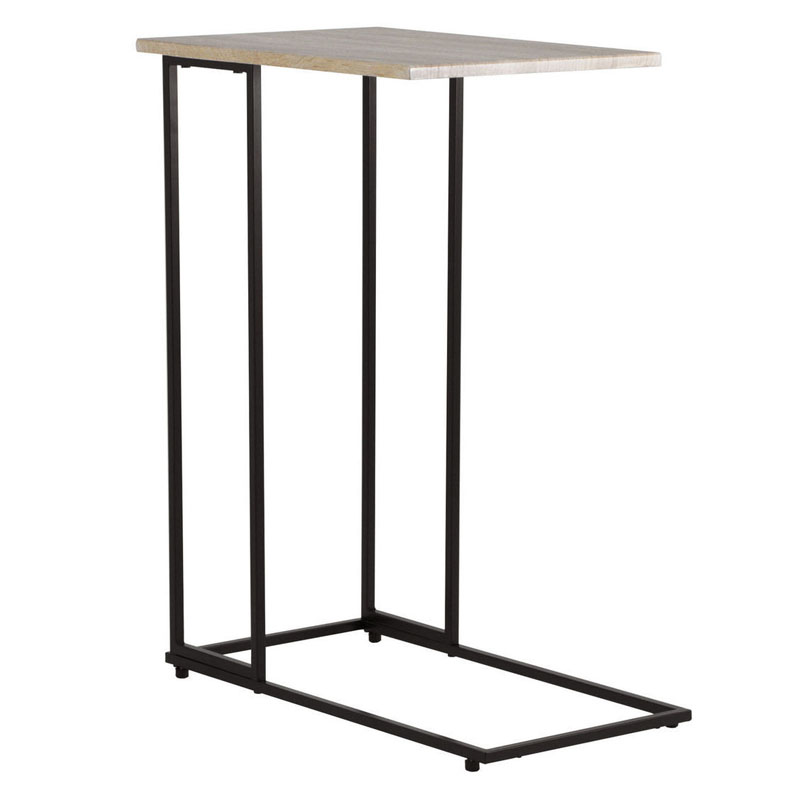 Приставной стол Industrial Oak Aubrey Side Table Черный Приставной стол Industrial Oak Aubrey Side Table Черный в Кирове | Loft Concept