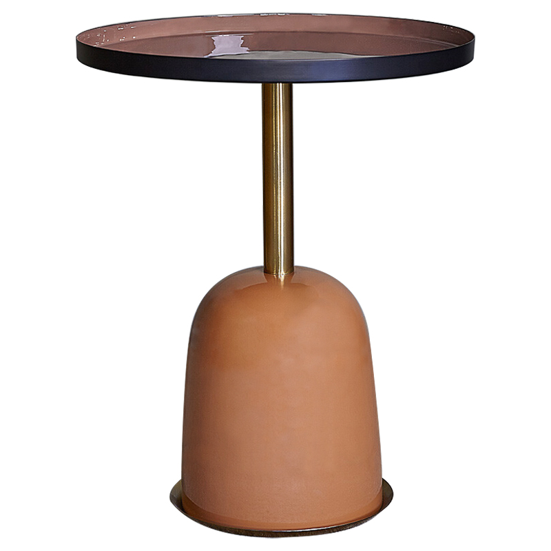 Приставной стол Elmer Side Table Латунь Оранжевый Дымчатая Роза Приставной стол Elmer Side Table Латунь Оранжевый Дымчатая Роза в Кирове | Loft Concept