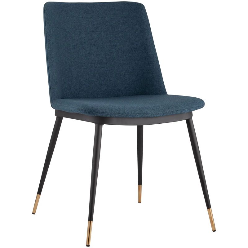 Стул Melissa Chair Синяя Рогожка Синий Черный Стул Melissa Chair Синяя Рогожка Синий Черный в Кирове | Loft Concept