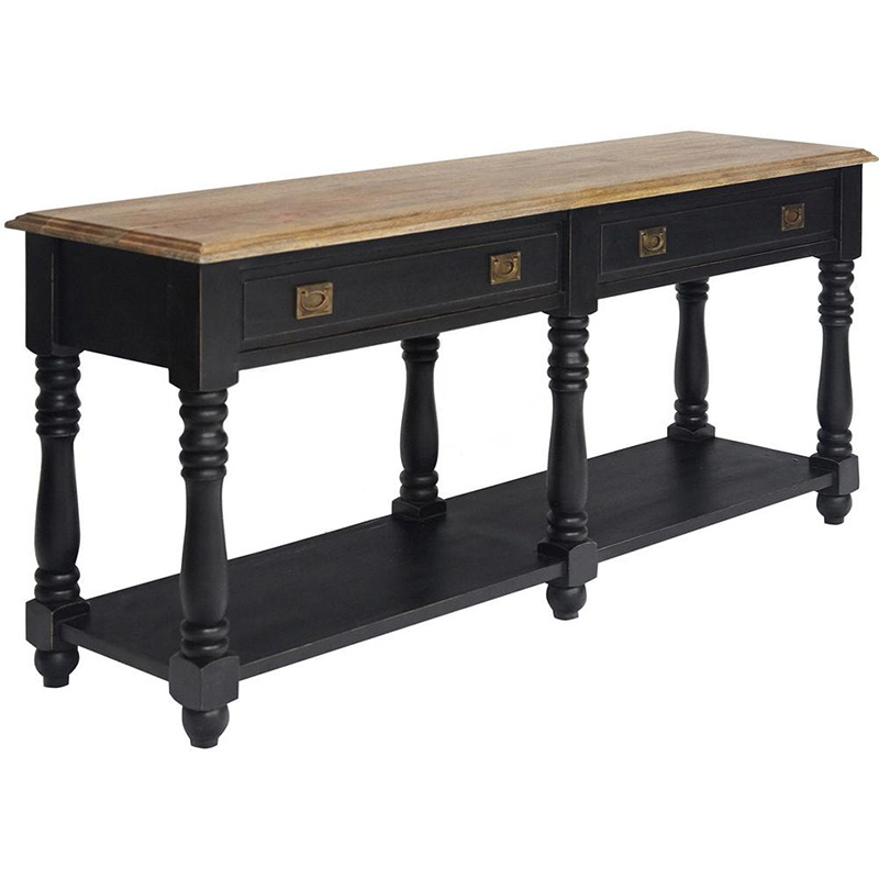 Консоль Provence Sylvie Console Черный Древесина Консоль Provence Sylvie Console Черный Древесина в Кирове | Loft Concept