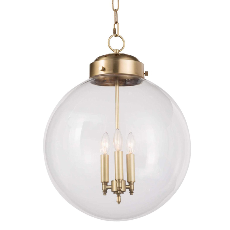 Подвесной светильник Conor Globe Hanging lamp Gold Золотой Прозрачный (Transparent) в Кирове | Loft Concept 