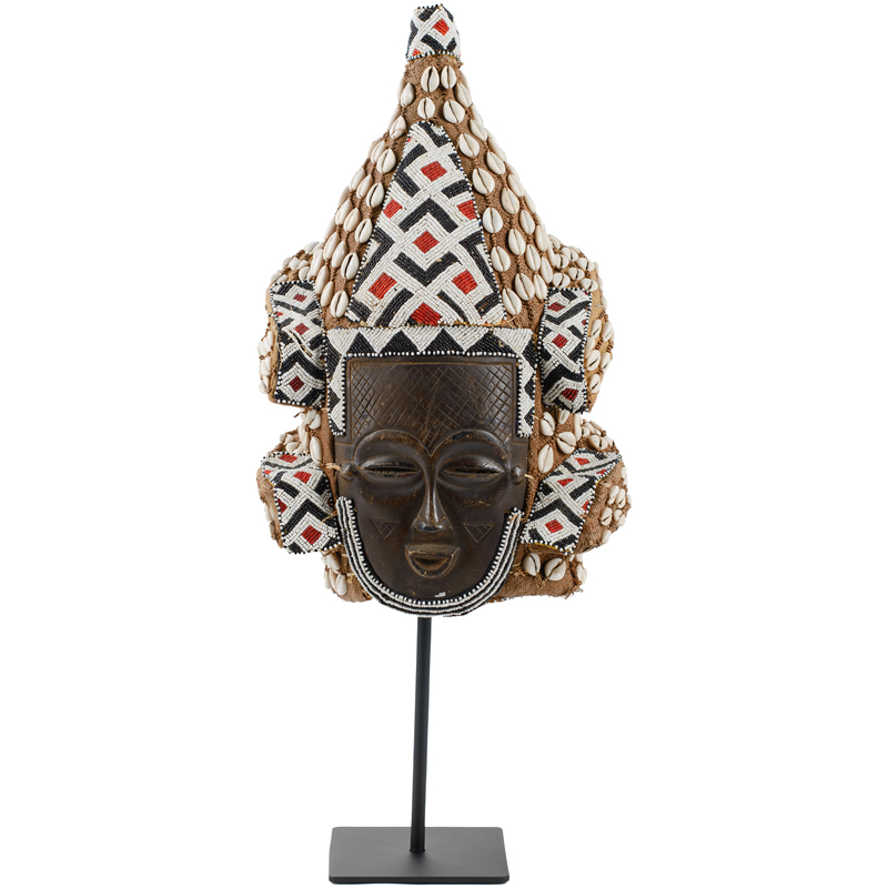 Маска African Mask with Sophisticated headgear Коричневый Мульти Черный Маска African Mask with Sophisticated headgear Коричневый Мульти Черный в Кирове | Loft Concept