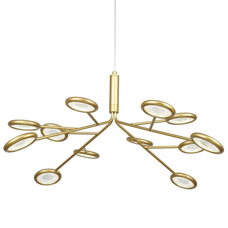 Люстра Gold Bendik Lighting Прозрачный Золотой в Кирове | Loft Concept 