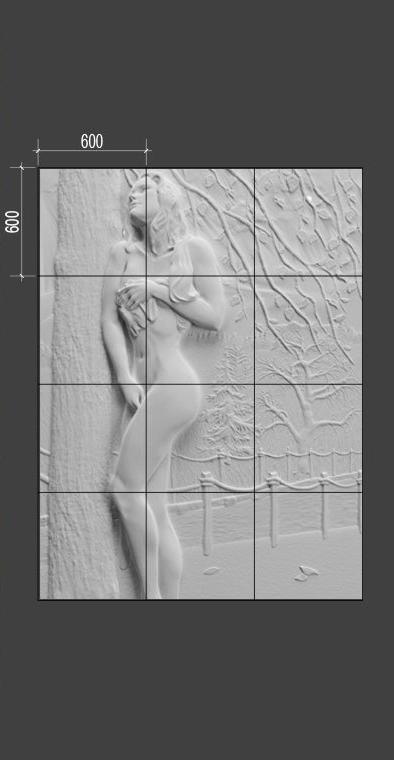 Барельеф NAKED Барельеф NAKED в Кирове