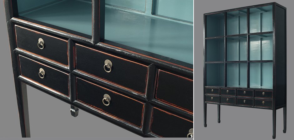 Стеллаж Сhinoise black and blue Стеллаж Сhinoise black and blue - Loft-Concept в Кирове