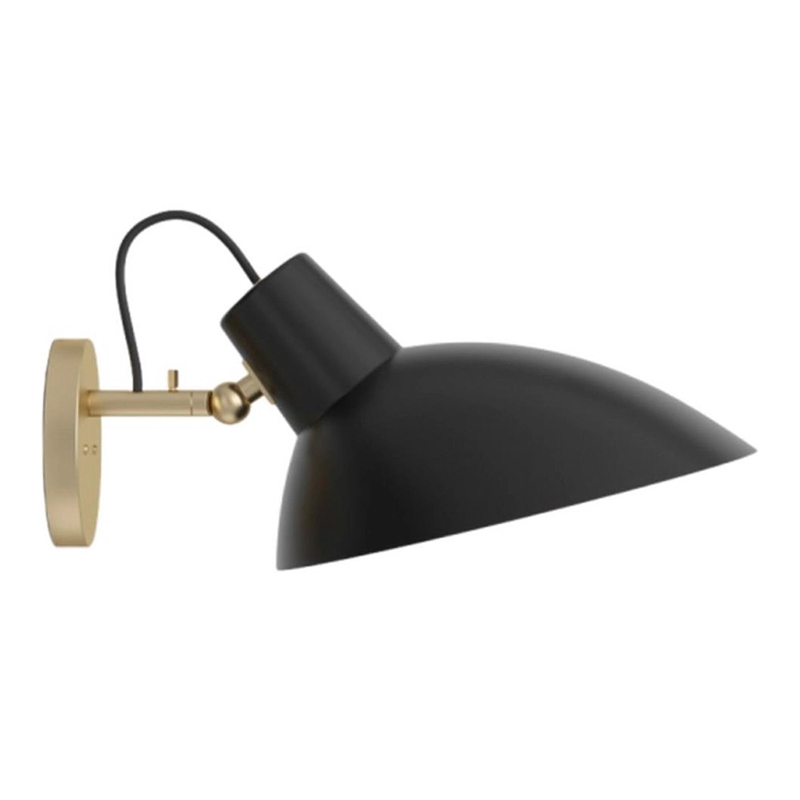 Бра с черным матовым плафоном Retro Light матовое золото Черный Бра с черным матовым плафоном Retro Light матовое золото Черный в Кирове | Loft Concept