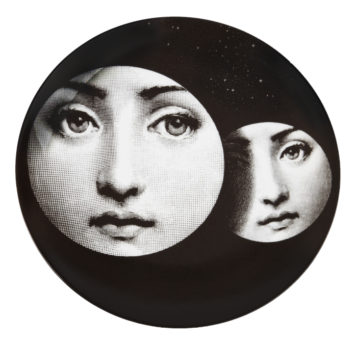 Декоративная тарелка Fornasetti 150 Черный Декоративная тарелка Fornasetti 150 Черный в Кирове | Loft Concept
