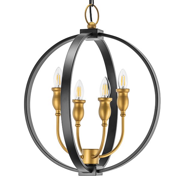 Люстра Olivier Frosted Gold Candles Черный Золотой Люстра Olivier Frosted Gold Candles Черный Золотой в Кирове | Loft Concept