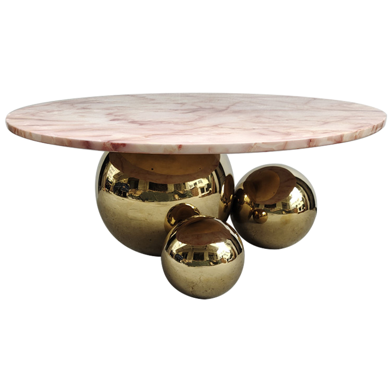 Кофейный стол Ball Metal Gold Coffee Table Золотой Дымчатая Роза Кофейный стол Ball Metal Gold Coffee Table Золотой Дымчатая Роза в Кирове | Loft Concept