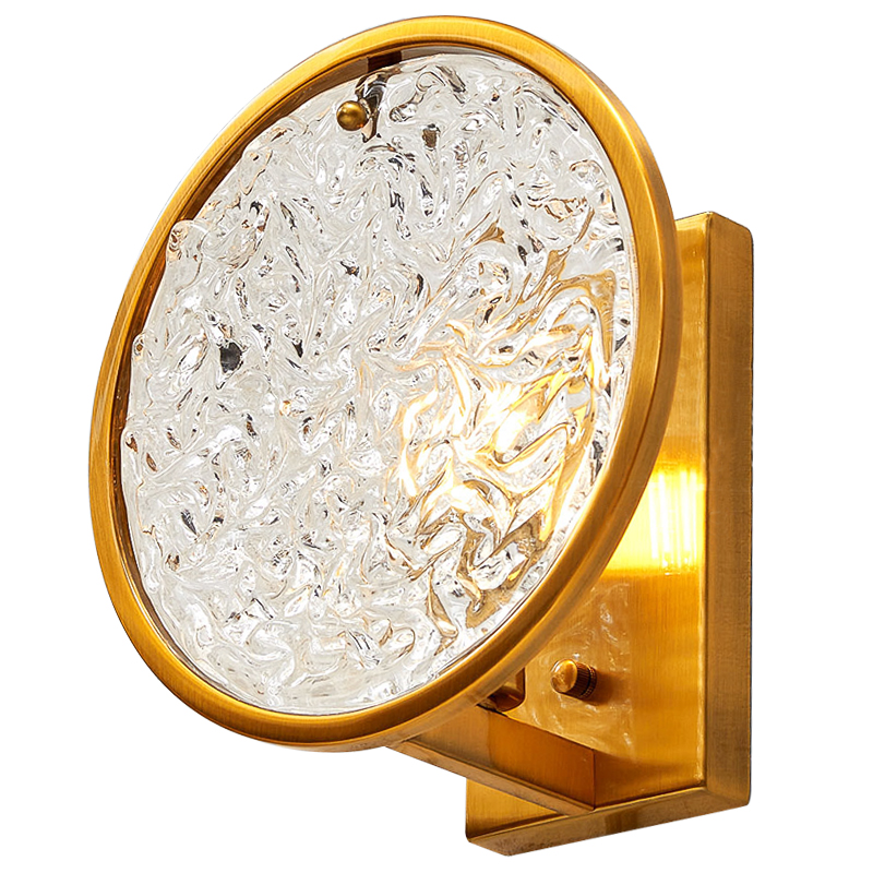 Бра Geraldine Glass Sconce Прозрачное Стекло Латунь Бра Geraldine Glass Sconce Прозрачное Стекло Латунь в Кирове | Loft Concept