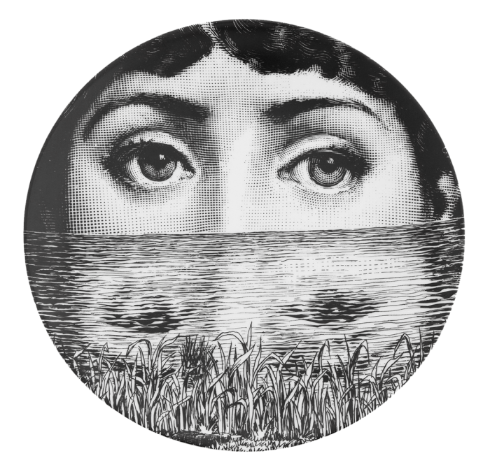 Декоративная тарелка Fornasetti 089 Черный Декоративная тарелка Fornasetti 089 Черный в Кирове | Loft Concept