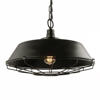 Люстра Dark Cage Pendant Черный Искусственная бурая ржавчина Люстра Dark Cage Pendant Черный Искусственная бурая ржавчина в Кирове | Loft Concept