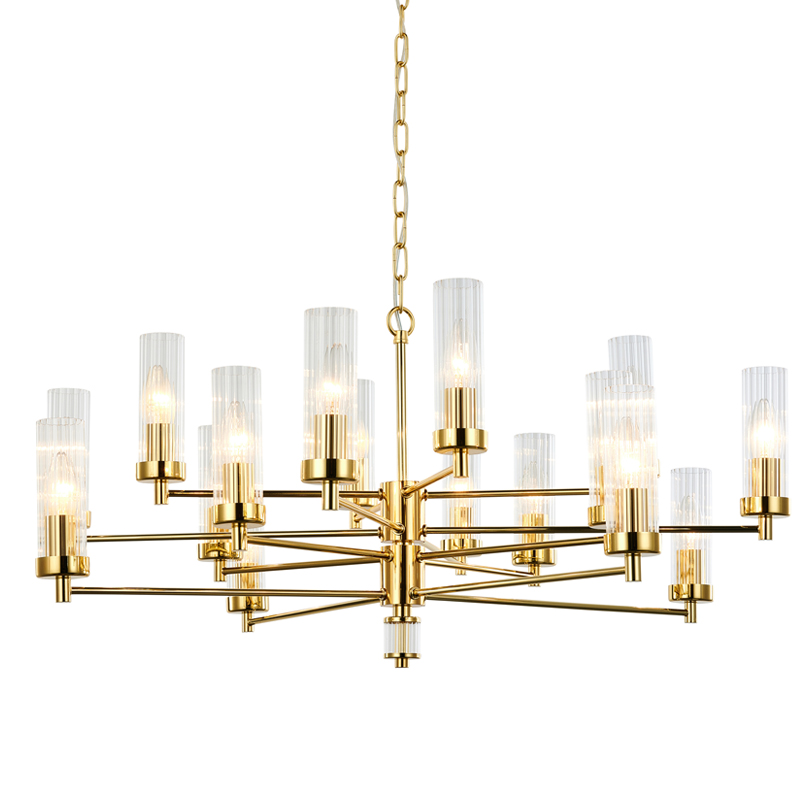 Люстра Jeanette Chandelier Gold 85 Глянцевое золото Прозрачный Люстра Jeanette Chandelier Gold 85 Глянцевое золото Прозрачный в Кирове | Loft Concept