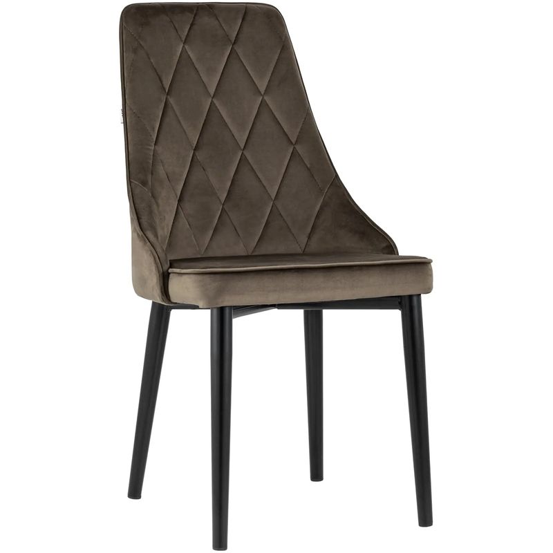 Стул Versailles Chair Коричневый Велюр Коричневый Черный в Кирове | Loft Concept 