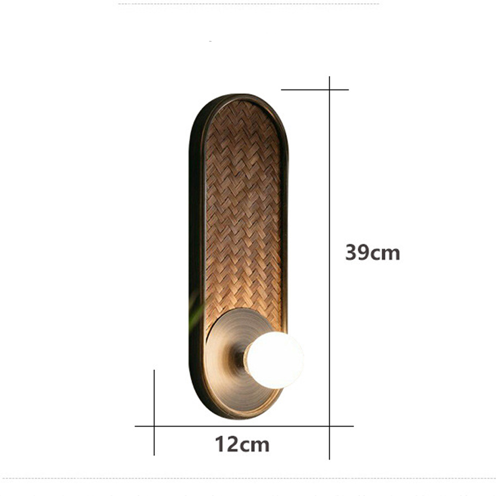 Бра с декором из плетеного бамбука Wicker Oval Lamp Бра с декором из плетеного бамбука Wicker Oval Lamp в Кирове