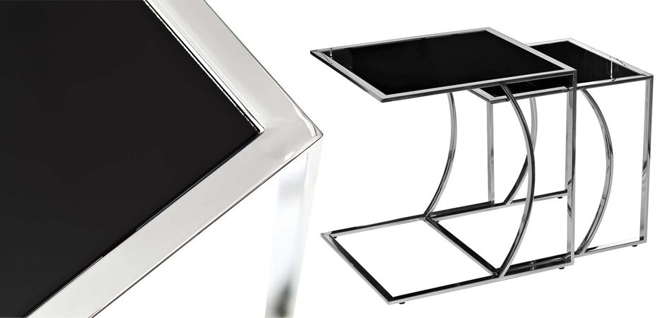 Приставной стол Metal Crescent Side Table Chromium Приставной стол Metal Crescent Side Table Chromium - Loft-Concept в Кирове