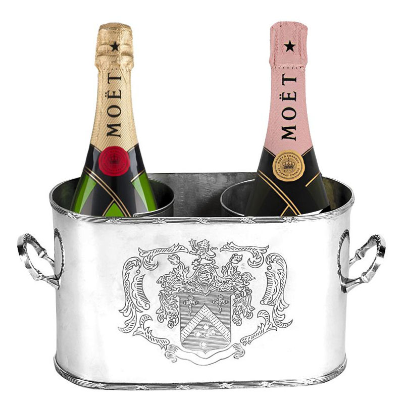 Ведерко для шампанского Eichholtz WINE COOLER MAGGIA DOUBLE Никель Ведерко для шампанского Eichholtz WINE COOLER MAGGIA DOUBLE Никель в Кирове | Loft Concept