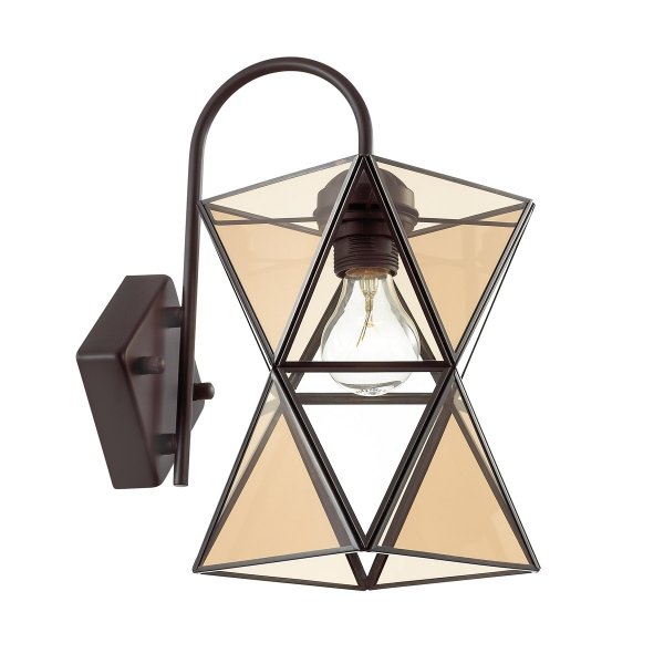 Бра PolyPyramid Glass Bra Cognac Янтарь (Amber) Бра PolyPyramid Glass Bra Cognac Янтарь (Amber) в Кирове | Loft Concept