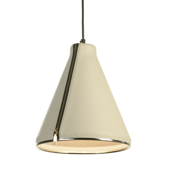 Подвесной светильник Leather Cone Beige Pendant Подвесной светильник Leather Cone Beige Pendant в Кирове | Loft Concept