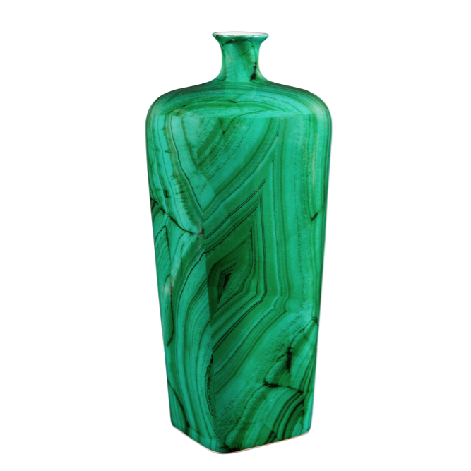 Ваза Malachite Vase flask Малахит Ваза Malachite Vase flask Малахит в Кирове | Loft Concept
