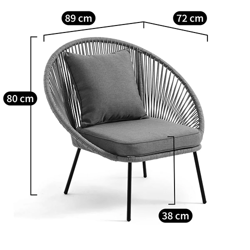 Садовое кресло Аcapulco Grey Chair Садовое кресло Аcapulco Grey Chair в Кирове