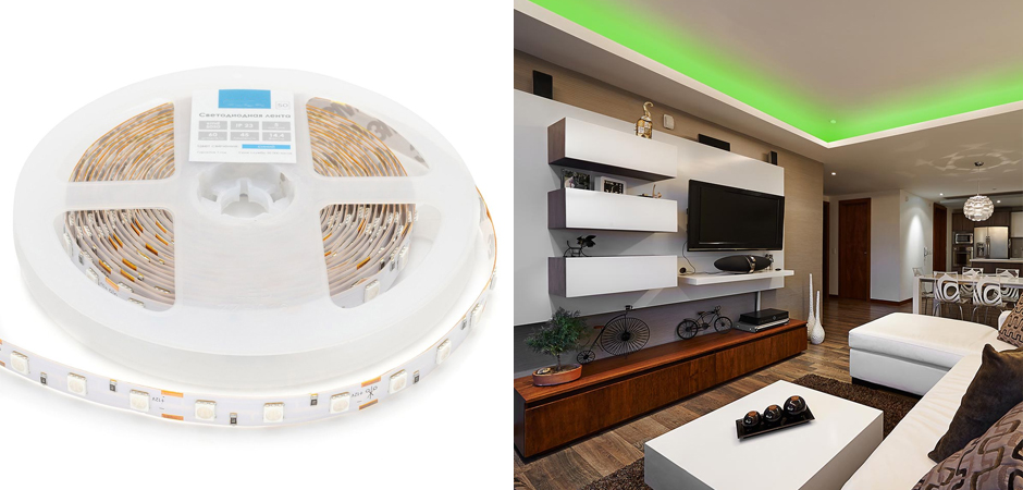 Светодиодная лента 14,4W/m 60LED/m 5050SMD зеленый Светодиодная лента 14,4W/m 60LED/m 5050SMD зеленый - Loft-Concept в Кирове