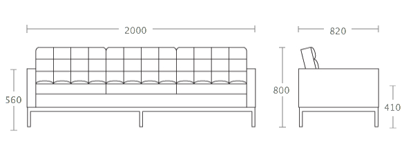 Диван Florence Knoll sofa Диван Florence Knoll sofa в Кирове