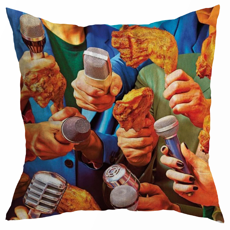 Декоративная подушка Seletti Cushion Reporters Мульти Декоративная подушка Seletti Cushion Reporters Мульти в Кирове | Loft Concept