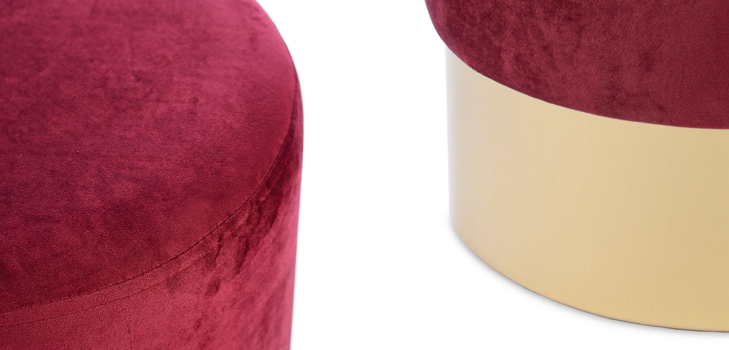 Пуф Una Puff burgundy - фото