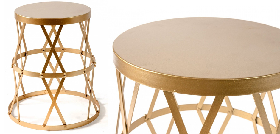 Приставной стол Metal Round Drum Приставной стол Metal Round Drum - Loft-Concept в Кирове