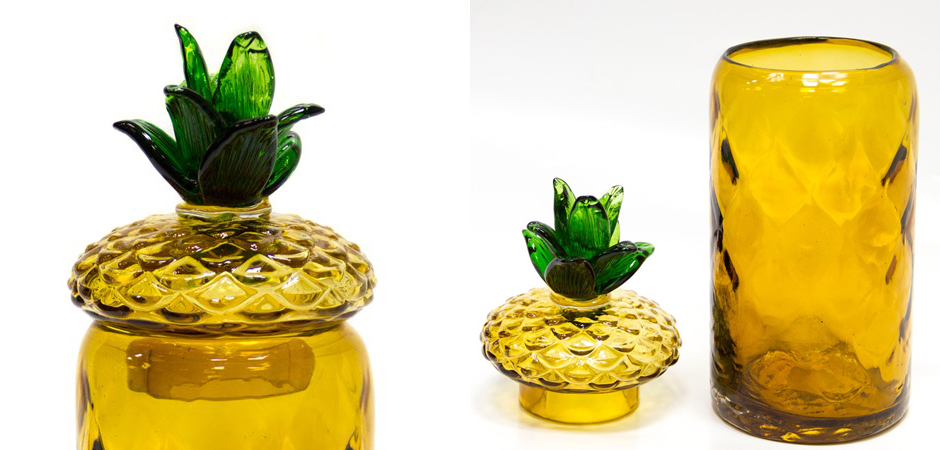 Ваза с крышкой Pineapple Transparent Amber L Ваза с крышкой Pineapple Transparent Amber L - Loft-Concept в Кирове