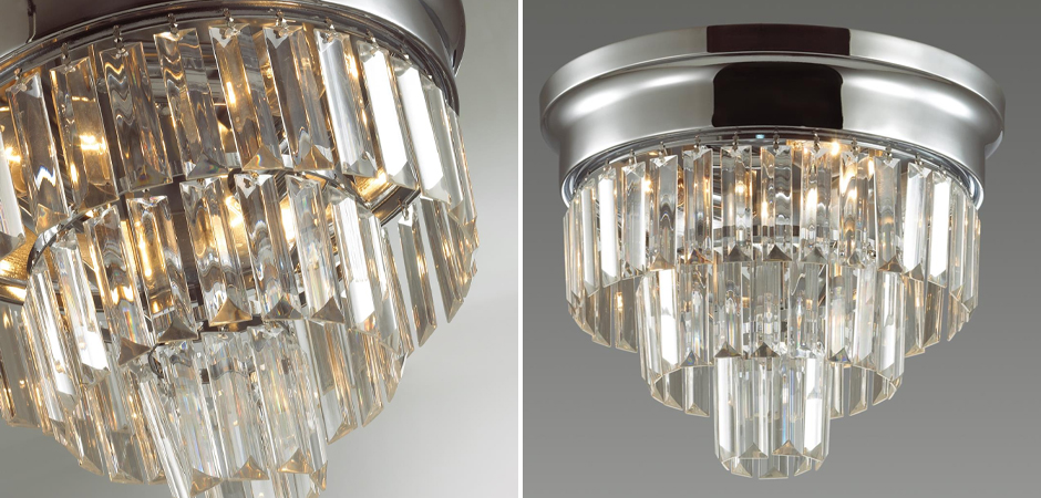 Хрустальная потолочная люстра Crystal Fountain Хром - Loft-Concept в Кирове