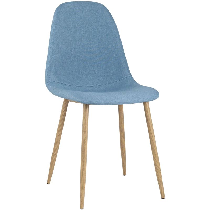 Стул Archie Chair Ткань Голубая Рогожка Голубой Древесина Стул Archie Chair Ткань Голубая Рогожка Голубой Древесина в Кирове | Loft Concept