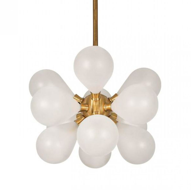 Люстра Simonet Chandelier White 50 см Белый Золотой в Кирове | Loft Concept 