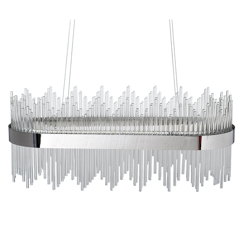Люстра Nembus Chandelier 80 chrome Хром Прозрачный Люстра Nembus Chandelier 80 chrome Хром Прозрачный в Кирове | Loft Concept