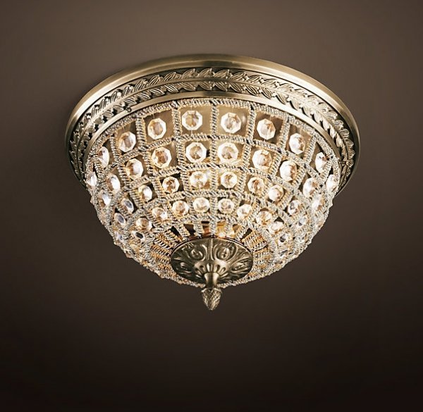 Потолочный светильник RH 19th c. Casbah Crystal Top 30 Темная бронза винтаж Потолочный светильник RH 19th c. Casbah Crystal Top 30 Темная бронза винтаж в Кирове | Loft Concept