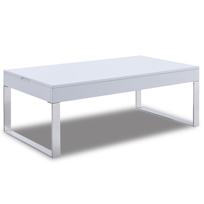 Кофейный стол Annecy Coffee Table white Белый Хром Кофейный стол Annecy Coffee Table white Белый Хром в Кирове | Loft Concept