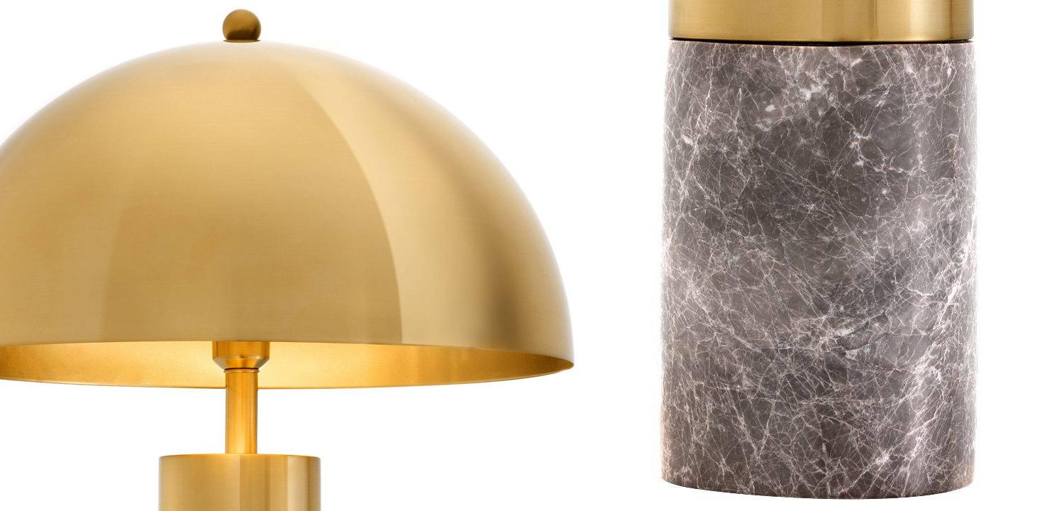 Настольная лампа Lorenza Table Lamp brass - фото