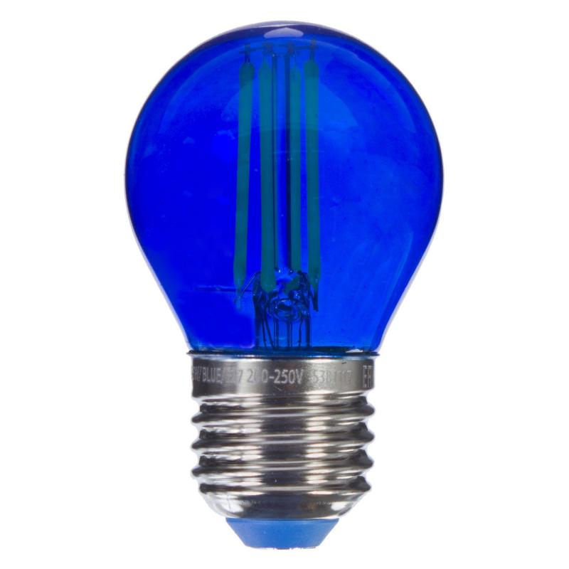 Синяя прозрачная лампочка LED E27 5W Синий Синяя прозрачная лампочка LED E27 5W Синий в Кирове | Loft Concept